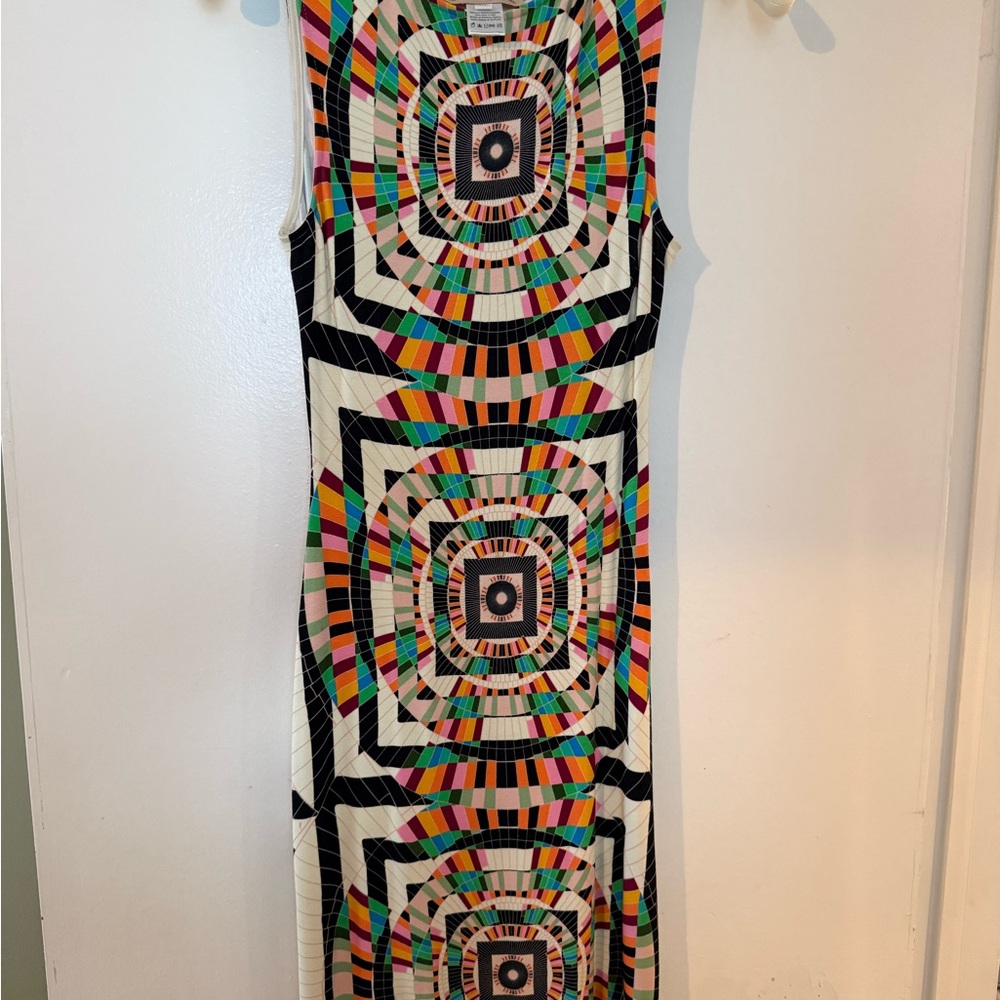 Mara Hoffman Black and Multicolor Geometric Maxi Dress
